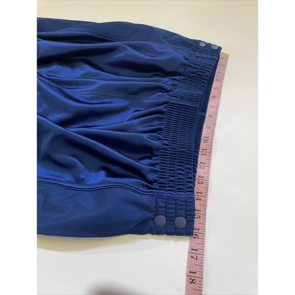 VTG Adidas Pants SHINY Dazzle Tearaway Snap Size XL 3 Stripe Baggy Retro Y2K 90s - Picture 12 of 15